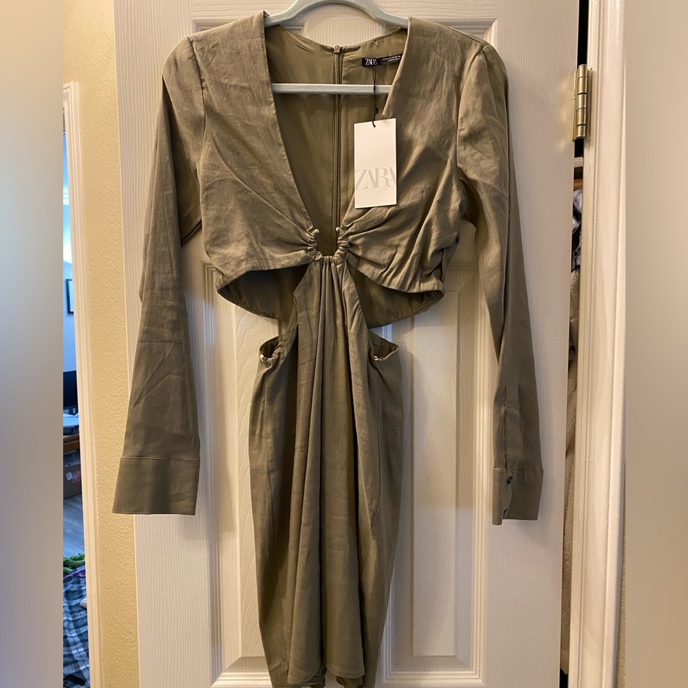 ZARA Long Sleeve Mini Dress